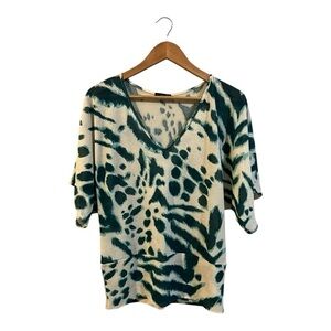 Kill City Gauze Size Large L Top Blouse Green Semi Sheer Lightweight USA